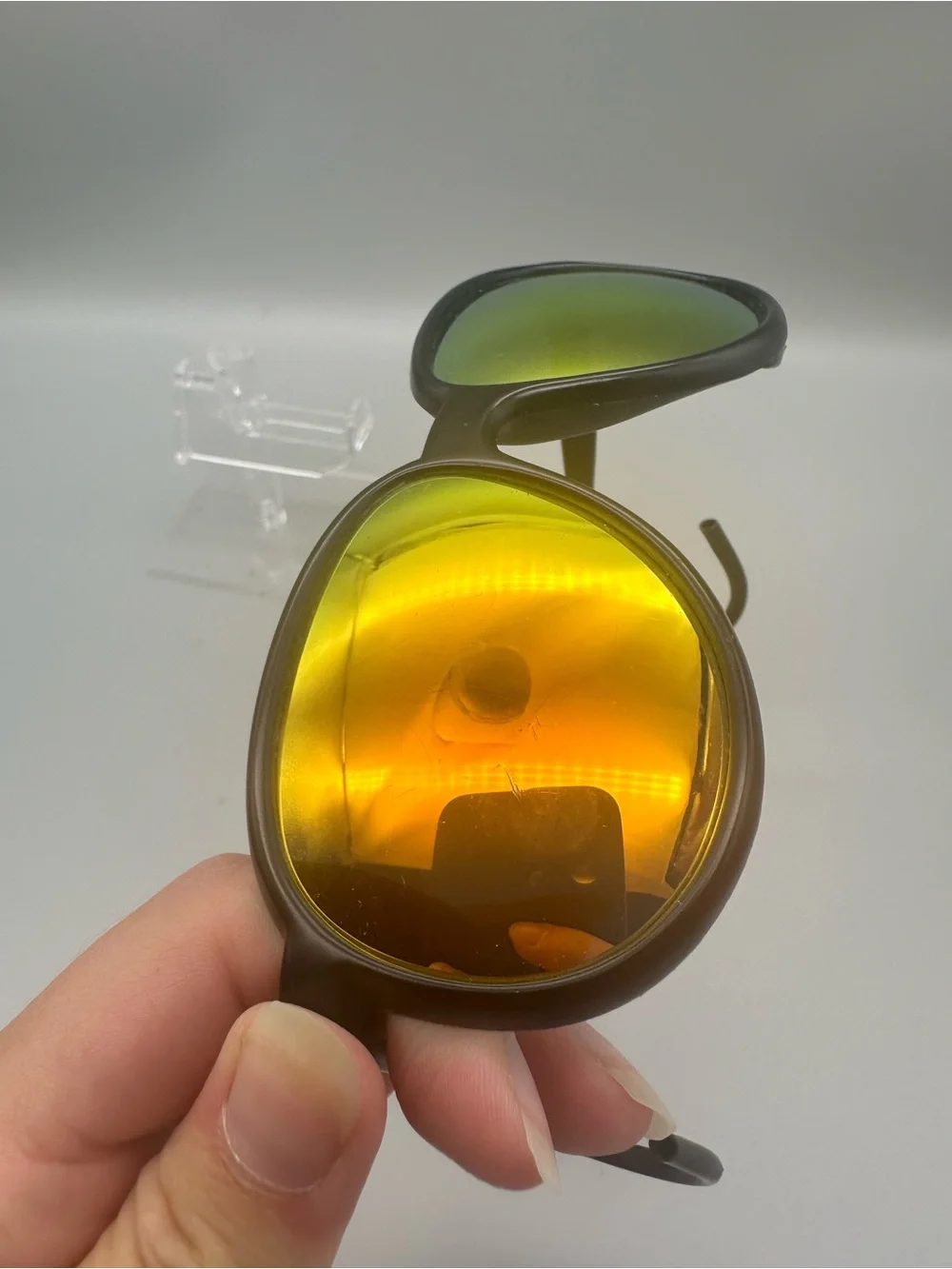 Men's Polarized Sunglasses with Yellow Mirrored Lenses